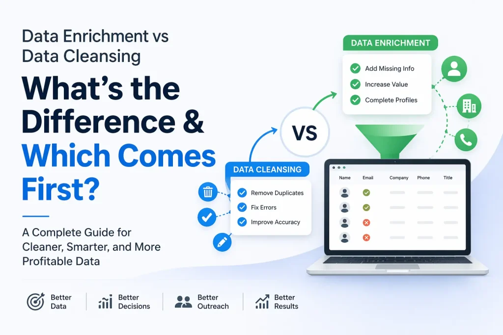 data enrichment vs data cleansing